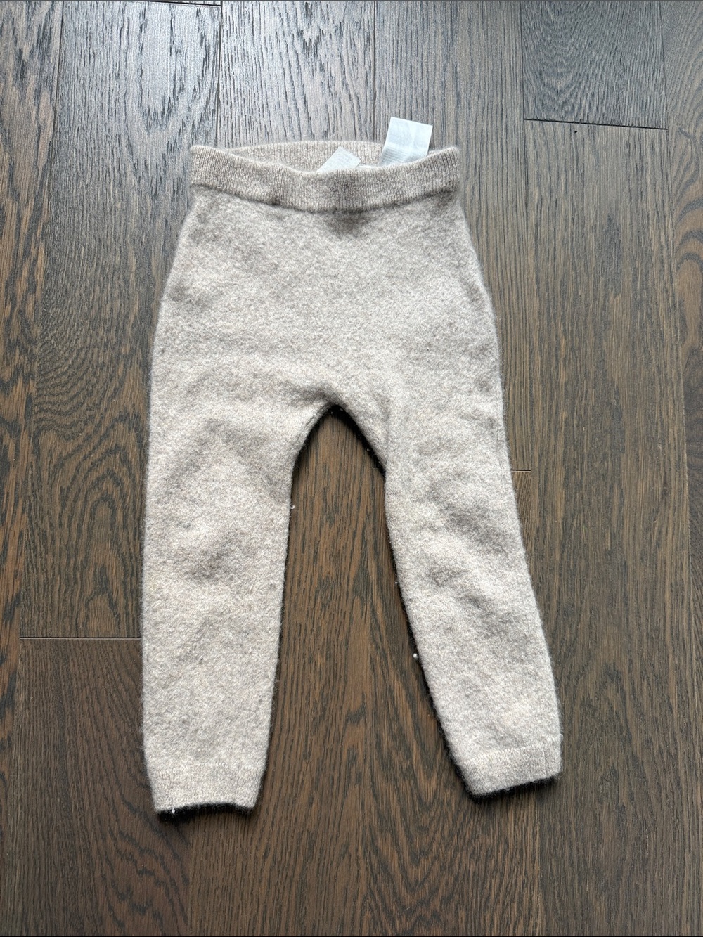 H&M Neutral Beige Knit Kids Leggings